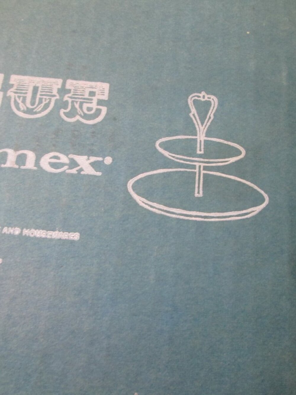 vTG VOGUE Kromex tidbit tiered server dish chrome brass in box - Picture 3 of 6